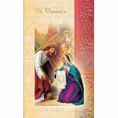 Biography Holy Card Of Saint Veronica (20 Pack) - 846218010963 - F5-558