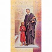 Biography Holy Card Of Saint Vincent De Paul (20 Pack)