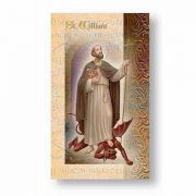 Biography Holy Card Of Saint William (20 Pack)