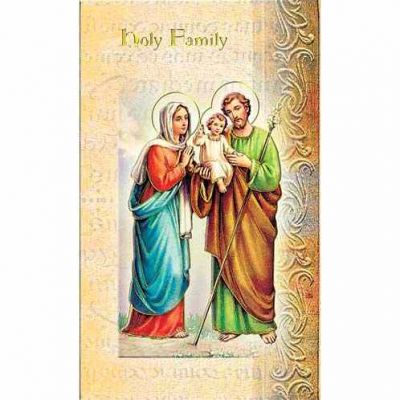 Biography Holy Card Of The Holy Family (20 Pack) - 846218010697 - F5-369