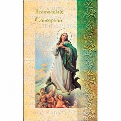 Biography Holy Card Of The Immaculate Conception (20 Pack) - 846218010956 - F5-251