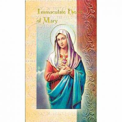 Biography Holy Card Of The Immaculate Heart Of Mary (20 Pack) - 846218010710 - F5-254