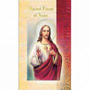 Biography Holy Card Of The Sacred Heart (20 Pack)