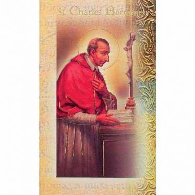 Biography Holy Card Saint Charles Borromeo (20 Pack) - 846218028272 - F5-424