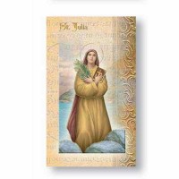 10pk - Biography Pamphlet of Saint Julia  sold in inc of 10