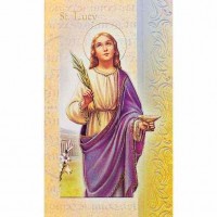 10pk - Biography Pamphlet of Saint Lucy  sold in inc of 10