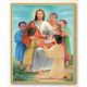 Christ With Children 8x10 inch Gold Framed Everlasting Plaque (2 Pack) - 846218042193 - 810-793