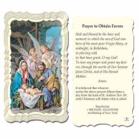 50pk - Christmas 2 x 4 inch Prayer-Card - (Pack of 50)