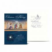 Christmas Blessings Nativity With Magi Cards