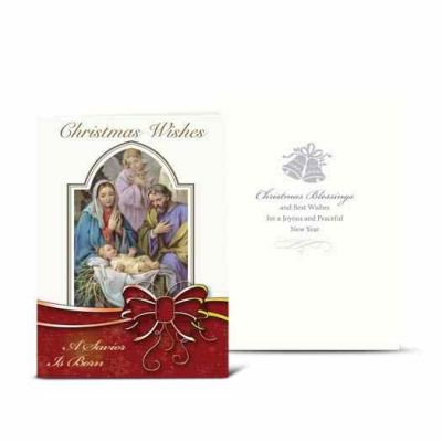 Christmas Nativity With Angels Card - (Pack Of 2) -  - CC-803BX