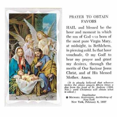 Christmas Prayer 2 x 4 inch Holy Card - (Pack of 100) - 846218006959 - 5P-006