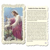 50pk - Comfort For Those Who Mourn 2 x 4 inch Prayer-Card - (Pack of 50)