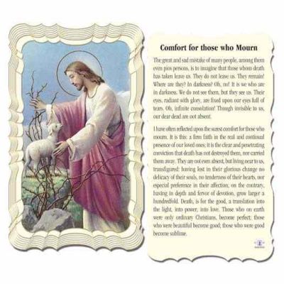 Comfort For Those Who Mourn 2 x 4 inch Holy Card - (Pack of 50) - 846218006416 - G50-189
