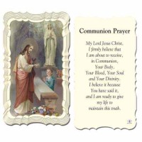 50pk - Communion Boy 2 x 4 inch Prayer-Card - (Pack of 50)