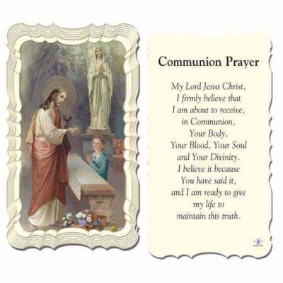 Communion Boy 2 x 4 inch Holy Card - (Pack of 50) - 846218005846 - G50-678