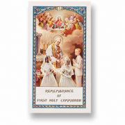 Communion Prayer Boy And Girl Laminated 2 x 4 inch Holy Card (50 Pack)