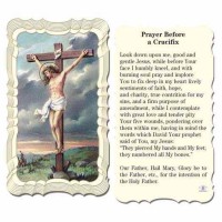 50pk - Crucifixion 2 x 4 inch Prayer-Card - (Pack of 50)