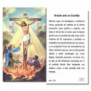 100pk - Crucifixion 2x4 inch Prayer-Card - (Pack of 100)