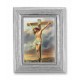 Crucifixion Gold Stamped Print In Silver Frame - (Pack Of 2) -  - 450S-157