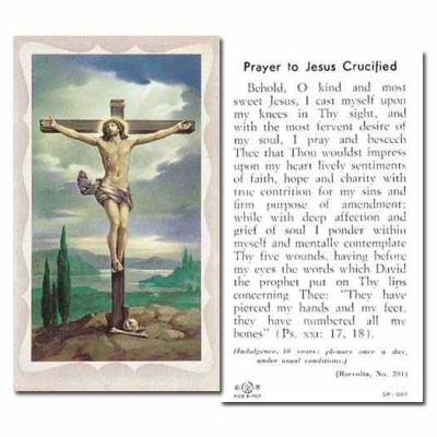 Crucifixion Holy Card 2 x 4 inch - (Pack of 100) - 846218003781 - 5P-084