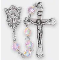 Crystal Aurora Borealis Handcrafted Rosary