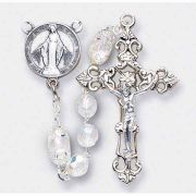 Crystal Rosary With 20 Mysteries Center