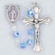 December-Zircon Deluxe Birthstone Rosary 20 inch