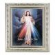 Divine Mercy 10 x 8 inch Print In a Antique Silver Frame - 846218061736 - 164-123