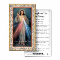 100pk - Divine Mercy 2 x 4 inch Prayer-Card - (Pack of 100)