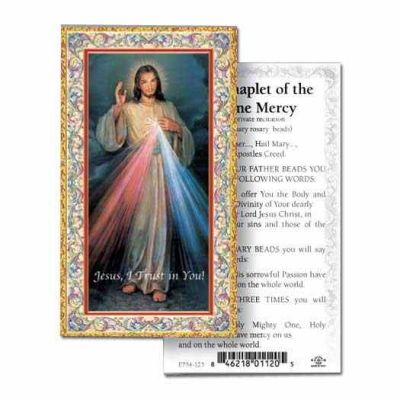 Divine Mercy 2 x 4 inch Holy Card - (Pack of 100) - 846218046221 - 734-123