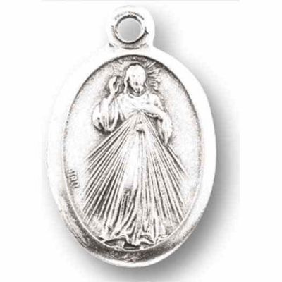 Divine Mercy Antique Silver Medal (25 Pack) - 846218076914 - 1086-123