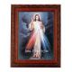 Divine Mercy In An Ornate MahoganyFrame w/Beaded Lip 2Pk -  - 861-123