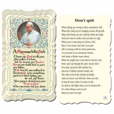Don t Quit 2x4 inch Holy Card - (Pack of 50) - 846218008854 - G50-716