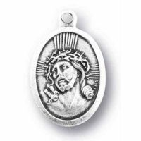Ecce Homo/Mater Dolorosa Silver Oxidized Medal (25 Pack)