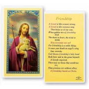 25pk - Friendship Laminated Holy Card  Pk 25