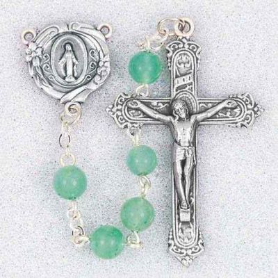 Genuine Gem Stone Adventurine Beads Handcrafted Rosary - 846218012370 - 185ADV