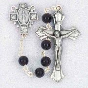 Genuine Gem Stone Onyx Beads Handcrafted Rosary