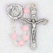 Genuine Gem Stone Rose Quartze Beads Handcrafted Rosary