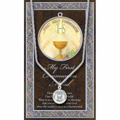 Genuine Pewter Round Communion Medal (2 Pack) -  - 950-695