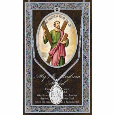 Genuine Pewter Saint Andrew Medal (2 Pack) - 846218038066 - 950-404 Genuine Pewter Saint Andrew Medal (2 Pack) - 846218038066 - 950-404
