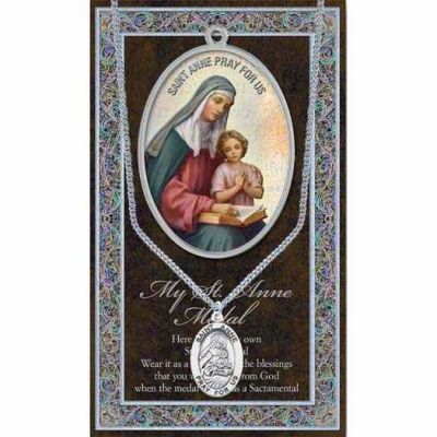 Genuine Pewter Saint Anne Medal (2 Pack) - 846218038073 - 950-610