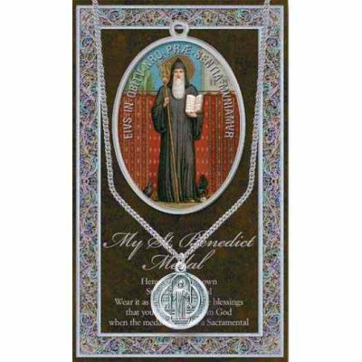 Genuine Pewter Saint Benedict Medal (2 Pack) - 846218036000 - 950-645 Genuine Pewter Saint Benedict Medal (2 Pack) - 846218036000 - 950-645