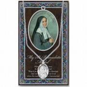 Genuine Pewter Saint Bernadette Medal