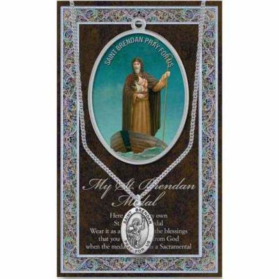 Genuine Pewter Saint Brendan Medal (2 Pack) - 846218038080 - 950-413