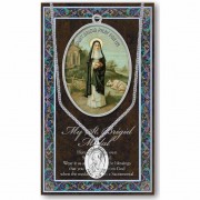 Genuine Pewter Saint Brigid Medal
