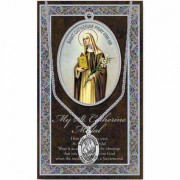 Genuine Pewter Saint Catherine Medal