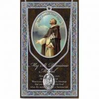 Genuine Pewter Saint Dominic Medal