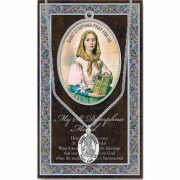 Genuine Pewter Saint Dymphna Medal