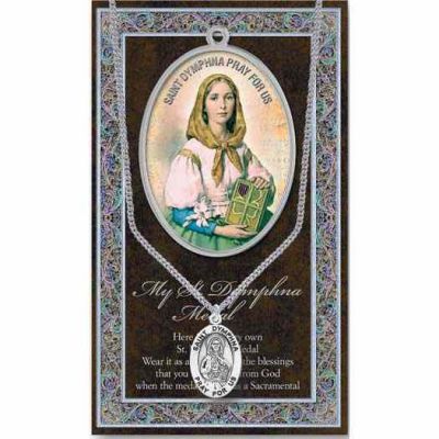 Genuine Pewter Saint Dymphna Medal (2 Pack) - 846218038097 - 950-434