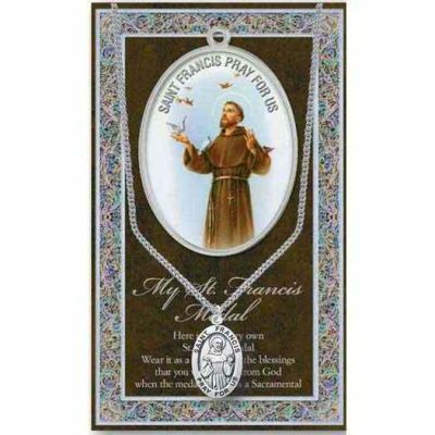 Genuine Pewter Saint Francis Medal (2 Pack) - 846218036031 - 950-310